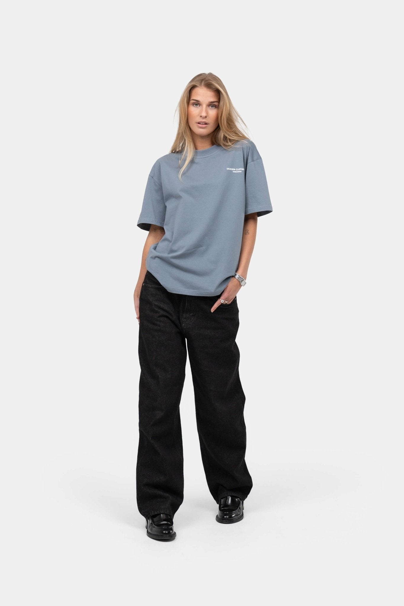 UNMARKED T-shirt Blå | Skagen-clothing.dk